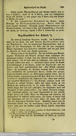 Egelkrankheit der Schafe