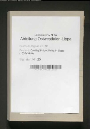 Lippe-Brakische Kriegsdrangsale