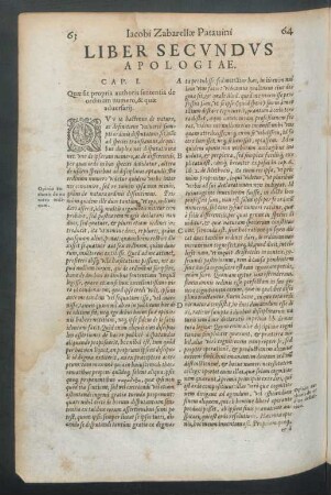 Liber Secundus Apologiae.