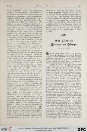 2: Max Klinger's "Christus im Olymp"