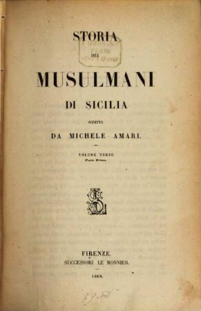 Storia dei Musulmani di Sicilia, 3,1