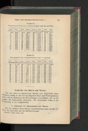 Gemische von Säuren und Wasser