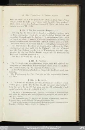 § 128. 3. Die Endungen des Imperativs.