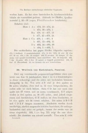 39. Wolfram von Eschenbach, Parzival.