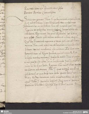 [Faszikel 4: Schreiben eines ungenannten Absenders an Maximilian II. (1527-1576), Lowitsch, 5. März 1576.]