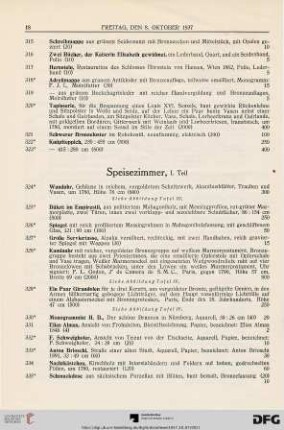 Speisezimmer (Nr. 324-390)
