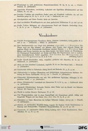 Verschiedenes (Nr. 404-422)