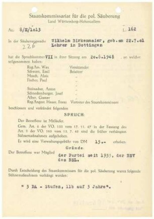 Birkenmaier, Wilhelm