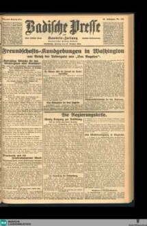 Badische Presse : Generalanzeiger der Residenz Karlsruhe und des Großherzogtums Baden, Abendausgabe