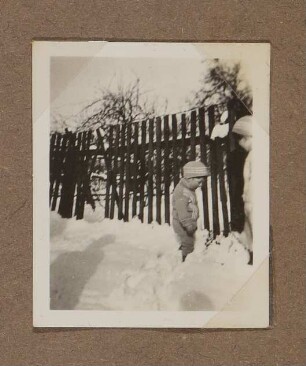 Christiane Zimmers Söhne Clemens und Andreas im Schnee
