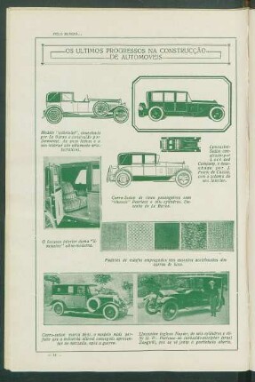 Os últimos progressos na construção de automóveis