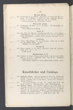 Kunstbücher und Cataloge