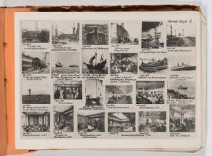 Albumblatt 5 mit Angebotsserie "Reisen des Norddeutschen Lloyd-Bremen. Riesendampfer "Columbus""