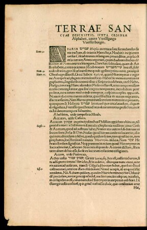 Terrae Sanctae Descriptio, Iuxta Ordinem Alphabeti, autore Wolffgango Weissenburgio.