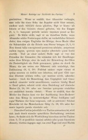 Beiträge zur Textkritik des Geschichtschreibers Q. Curtius Rufus