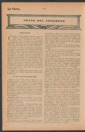 Notas del congreso