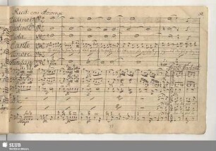 Recit[ativo] con Accomp[agnato]: Gelobet sei der Herr der ewig lebet