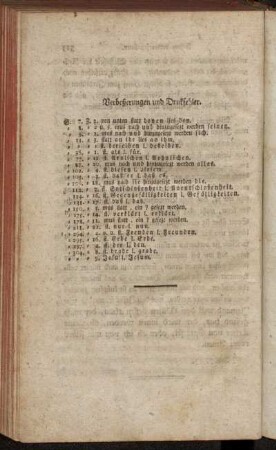 Verbeßerungen und Drukfehler.