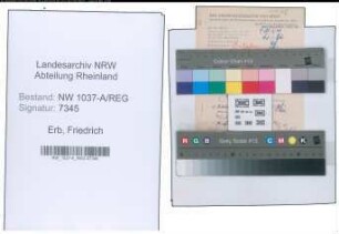 Entnazifizierung Friedrich Erb , geb. 03.11.1888 ()