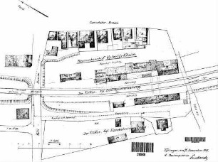 Stuttgart-Untertürkheim Pbf: Empfangsgebäude Verwaltungsgebäude Lagepl.(Verw.-Gebäud.,Nebngeb.,Gl.-Anl.)