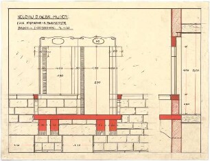 Billing, Hermann; Karlsruhe, Eisenlohrstr. / Bunsenstr. 22; Haus Muser - Balkon 1. OG (Ansicht)