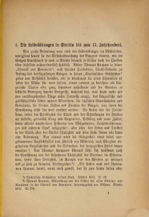 Geschichte der Leibesübungen in Stettin : ein Baustein zu einer allgemeinen Geschichte der Leibesübungen ; Festschrift zum 40jährigen Stiftungsfest des Stettiner Turnvereins