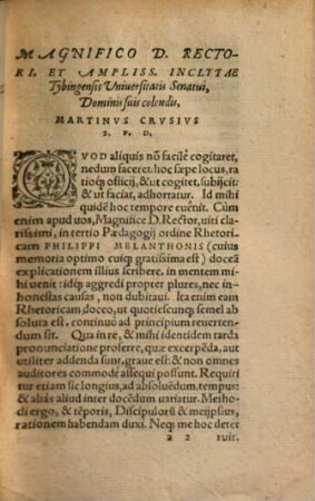 Philippi Melanthonis Elementorum Rhetorices Libri duo