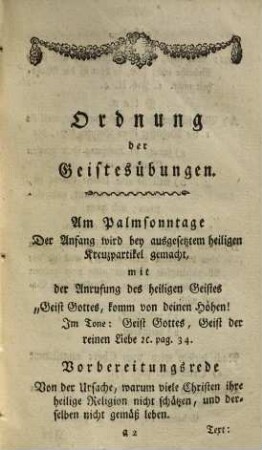 Geistes-Uebungen über die Wohlthätigkeit des Christenthums : ... zu Bamberg in der Universitätskirche gehalten in der Charwoche 1790