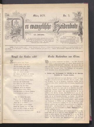 Nr. 3. März 1879
