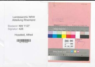 Entnazifizierung Alfred Hossfeld , geb. 00.00.0000 (Schornsteinfeger)
