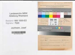 Entnazifizierung Josef Jochheim, geb. 13.12.1903 (Polizeibeamter)