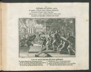 11. Cassandra ab hostibus capta. - Cassandra wird von den Feinden gefangen.