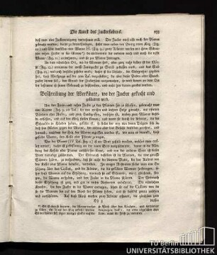 4. Beschreibung der Werkstatt, wo der Zucker gekocht und geläutert wird.