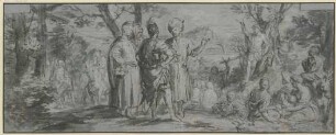 Johannes der Täufer predigt in der Wüste