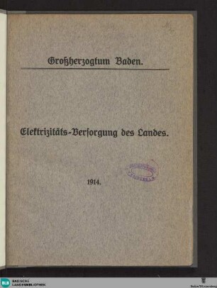 Elektrizitäts-Versorgung des Landes
