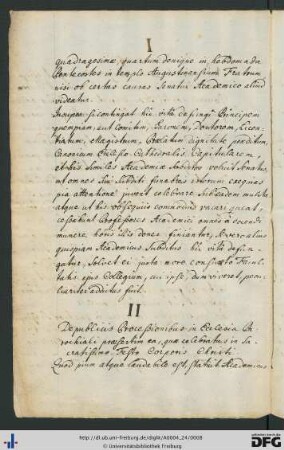 [fol. 3] De publicis processionibus in eccelesia parochiali