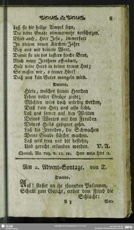 Am 2. Advent-Sontage