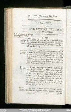 Tit. XXIV. De Satisdatione Tutorum Vel Curatorum.