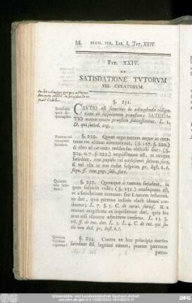 Tit. XXIV. De Satisdatione Tutorum Vel Curatorum.