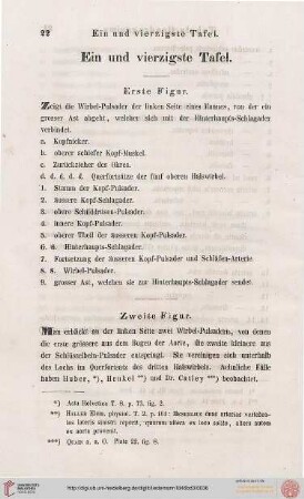 Ein und vierzigste Tafel / Tabula Quadragesima Prima