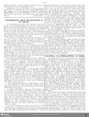 Uhrenfabrikation durch Maschinenbetrieb in der Schweiz