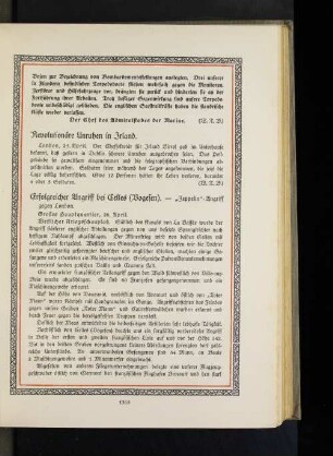 Revolutionäre Unruhen in Irland.