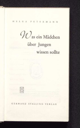Was ein Mädchen über Jungen wissen sollte