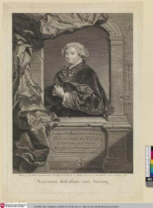 MARGUERITE DE VALOIS COMTESSE DE CAYLUS [Marthe-Marguerite de Caylus; Marthe-Marguerite Le Valois de Villette de Mursay]