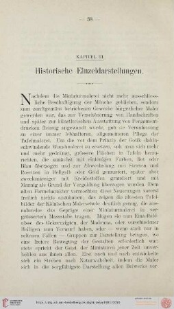 Kapitel III: Historische Einzeldarstellungen