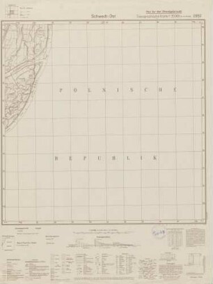 2952 Schwedt-Ost, Topographische Karte 1:25000 (4cm - Karte)
