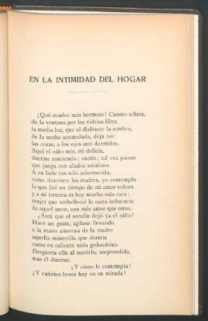 En la intimidad del hogar