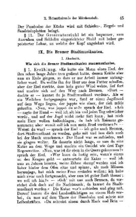 Heimathskunde der Märchenstufe: IX. Die Bremer Stadtmusikanten