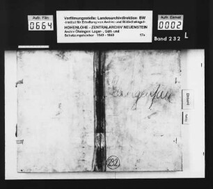 Lager- und Gültbuch über Langensall.