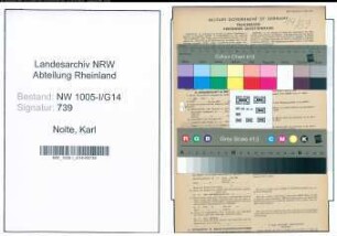 Entnazifizierung Karl Nolte , geb. 02.09.1897 (Kaufm. Angestellter)